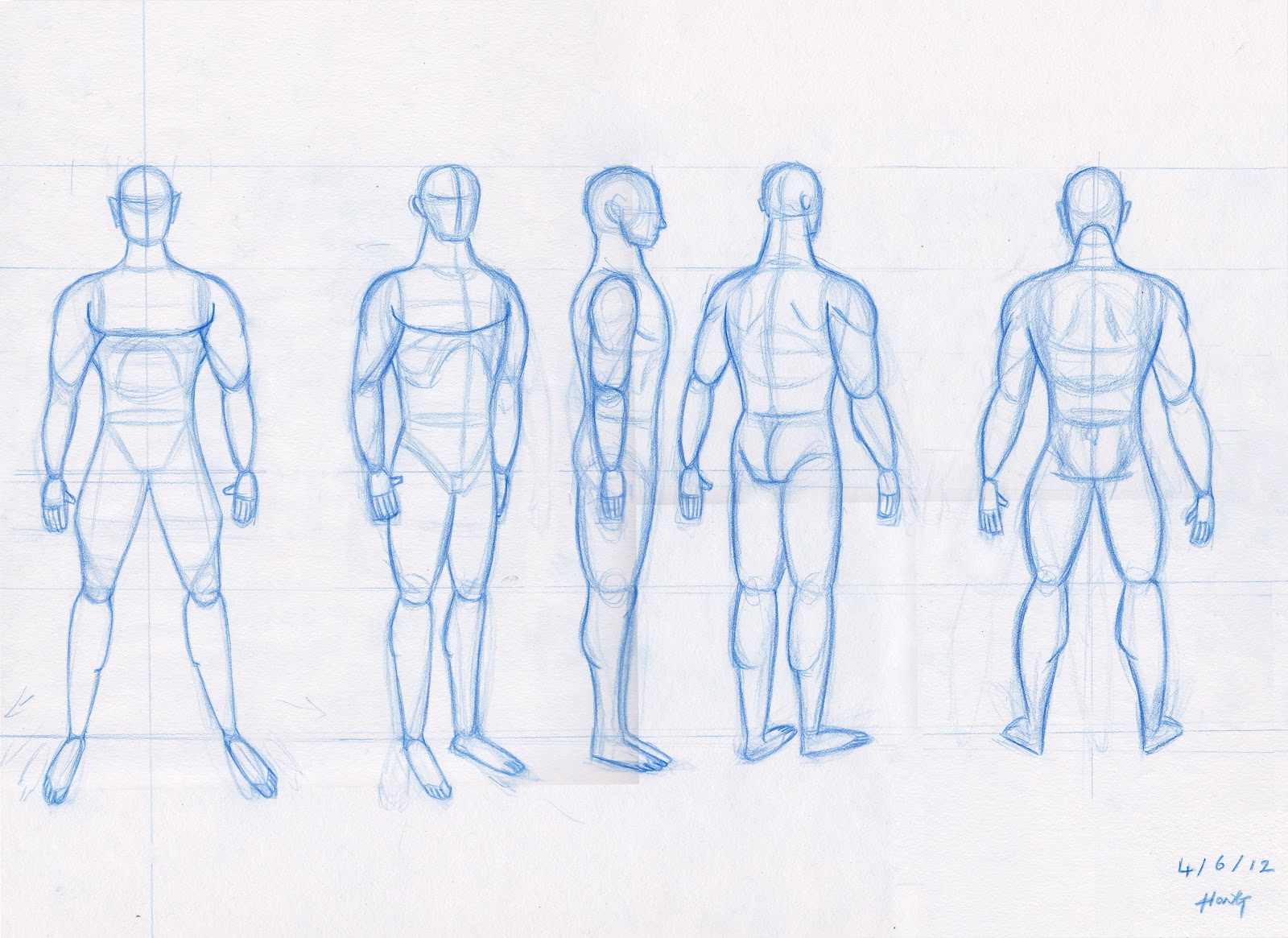 1600x1165 Male Body Drawing Template Male Body Rotation Concept Characters