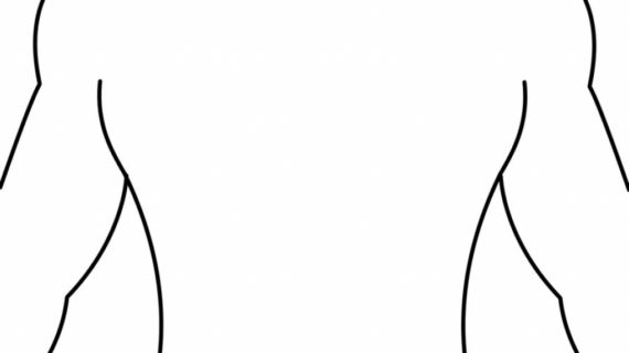 570x320 Outline Drawing Of Human Body Character Or Human Form Outlines