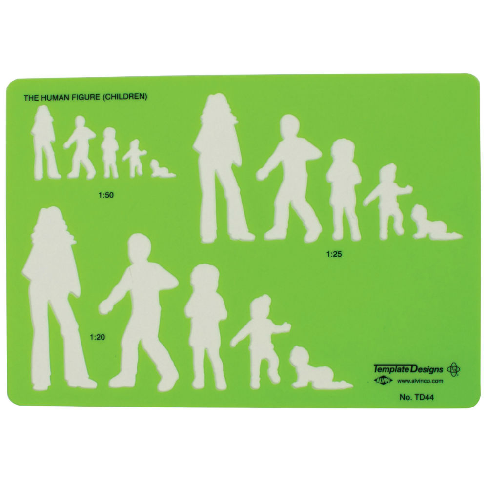 1000x1000 Human Figure Templates