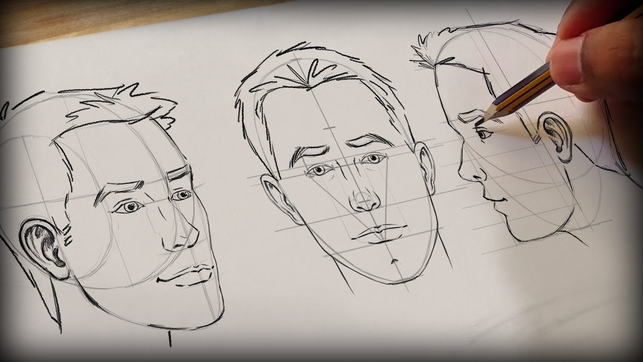 1280x720 Methods For Drawing The Human Head Pluralsight