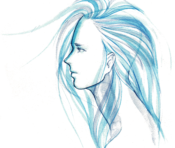 600x509 Blue Sketch Profile Pictures Blue Profile Shy