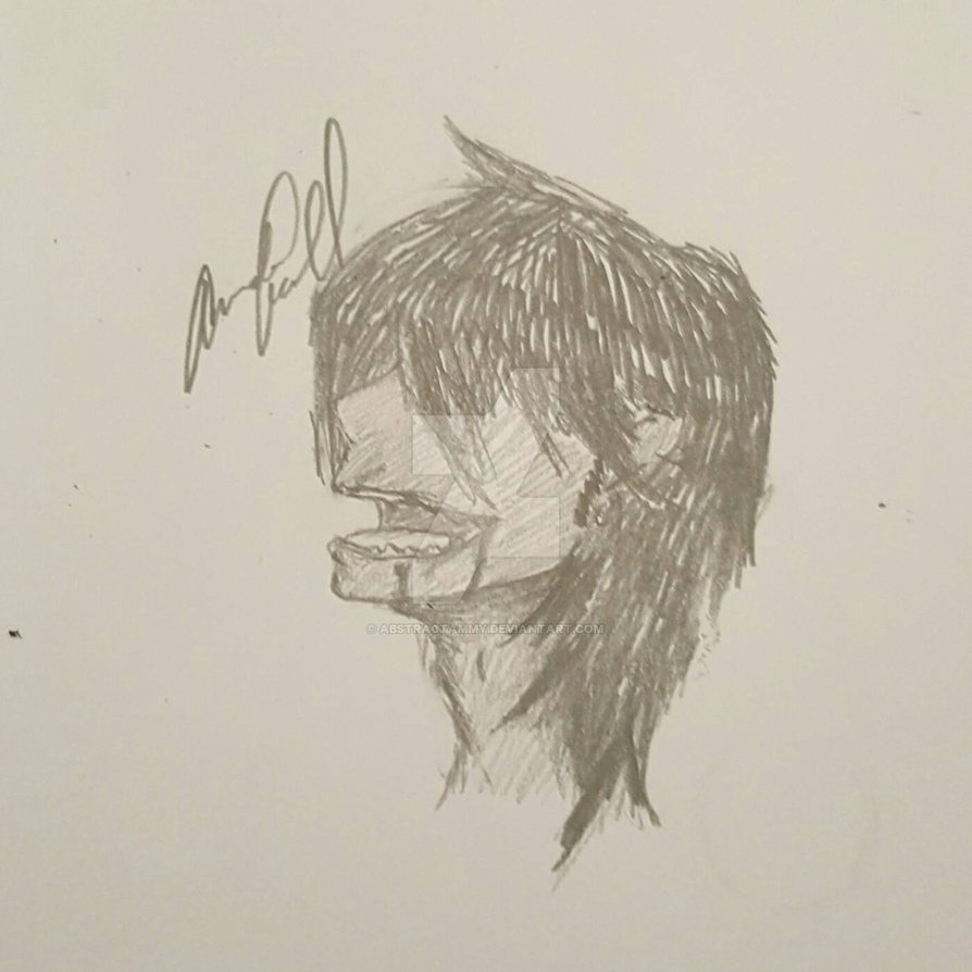 894x894 Human Shadow Monster Sketch By Abstractammy