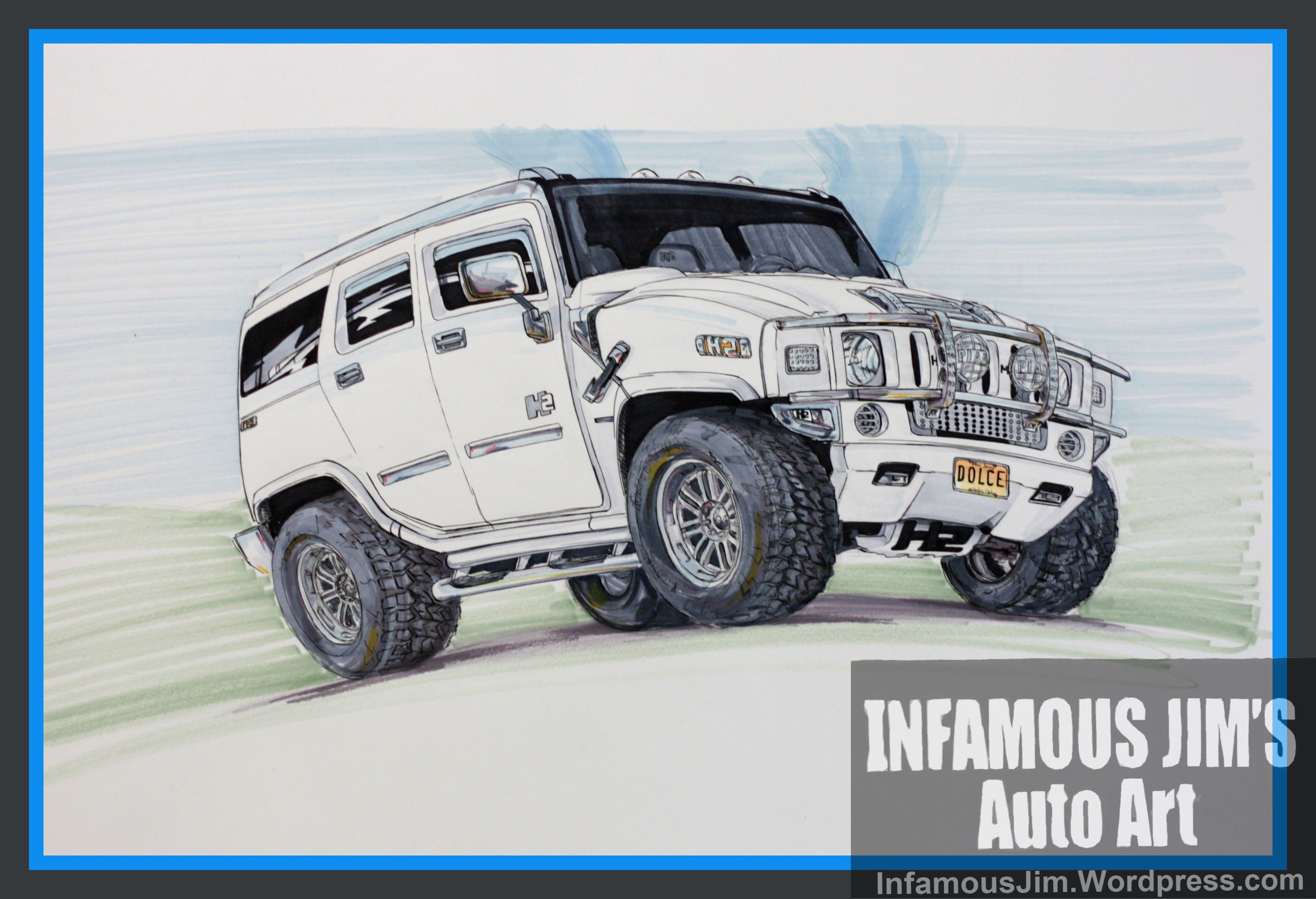 3268x2232 Hummer H2 Drawing Infamous Jims Auto Art