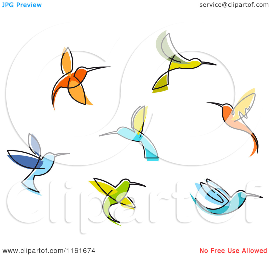 1080x1024 Simple Hummingbird Drawing