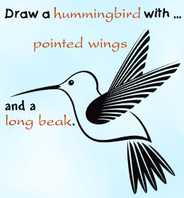 260x280 By Step Instructions To Draw A Hummingbird