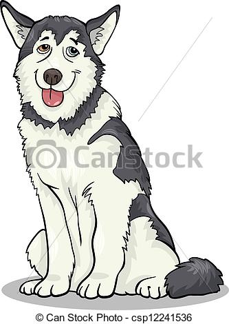 333x470 Husky Cartoon