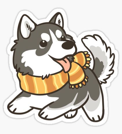 420x460 Siberian Husky By Pawlove Sticker Siberian Huskies