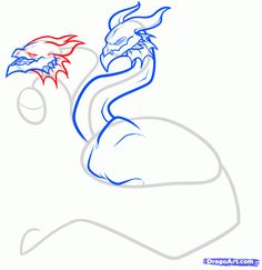 236x243 How To Draw A Hydra, Hydra Dragon Step 4 Super Dessin