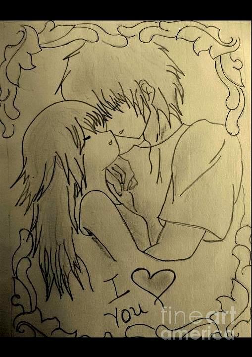 509x720 I Love You. Drawing By Deepak Kodapally