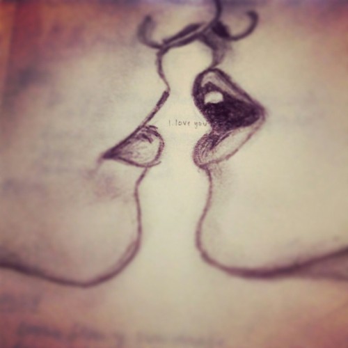500x500 I Love You Graphite Pencil Sketch Drawings