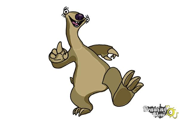 600x400 How To Draw Sid From Ice Age 5