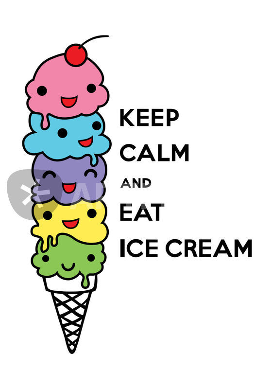 560x800 Keep Calm And Eat Ice Cream Drawing Art Prints And Posters By