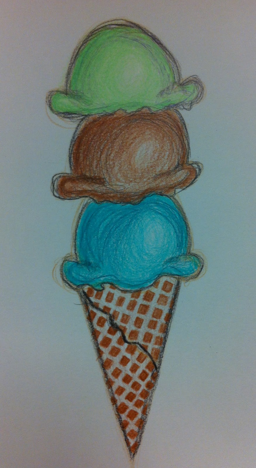876x1600 Color Pencil Drawing For Kids Angela Anderson Art Blog Ice Cream