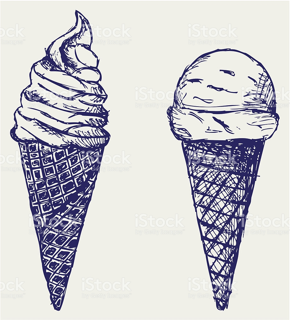 930x1024 Drawing Of Ice Cream Drawn Ice Cream Illustration