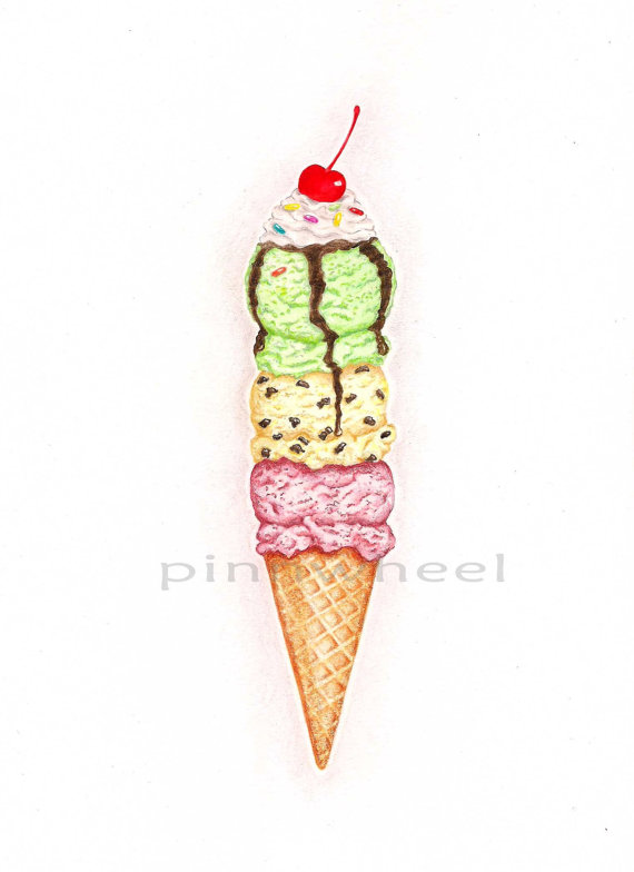 Ice Cream Pencil Drawing at GetDrawings | Free download