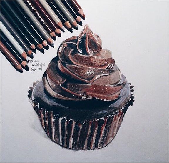 575x554 Ice Cream Pencil Drawing By Creartivity