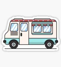 210x230 Ice Cream Truck Drawing Stickers Redbubble