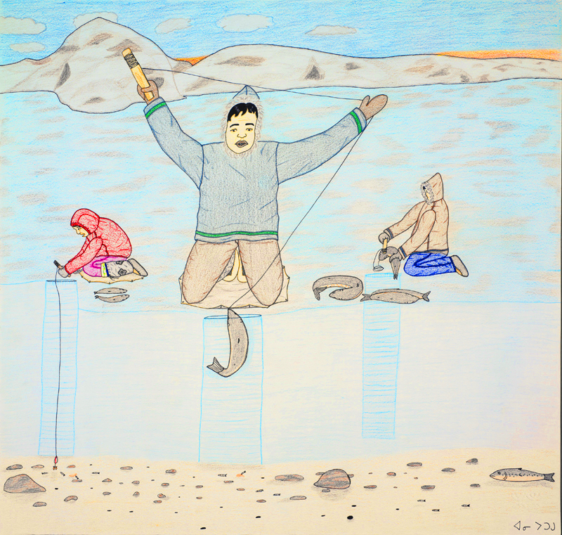 800x761 Ice Fishing Design In Living Things