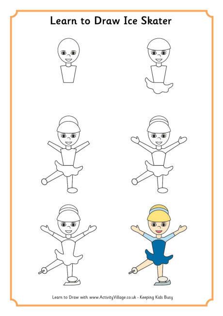 460x650 To Draw An Ice Skater