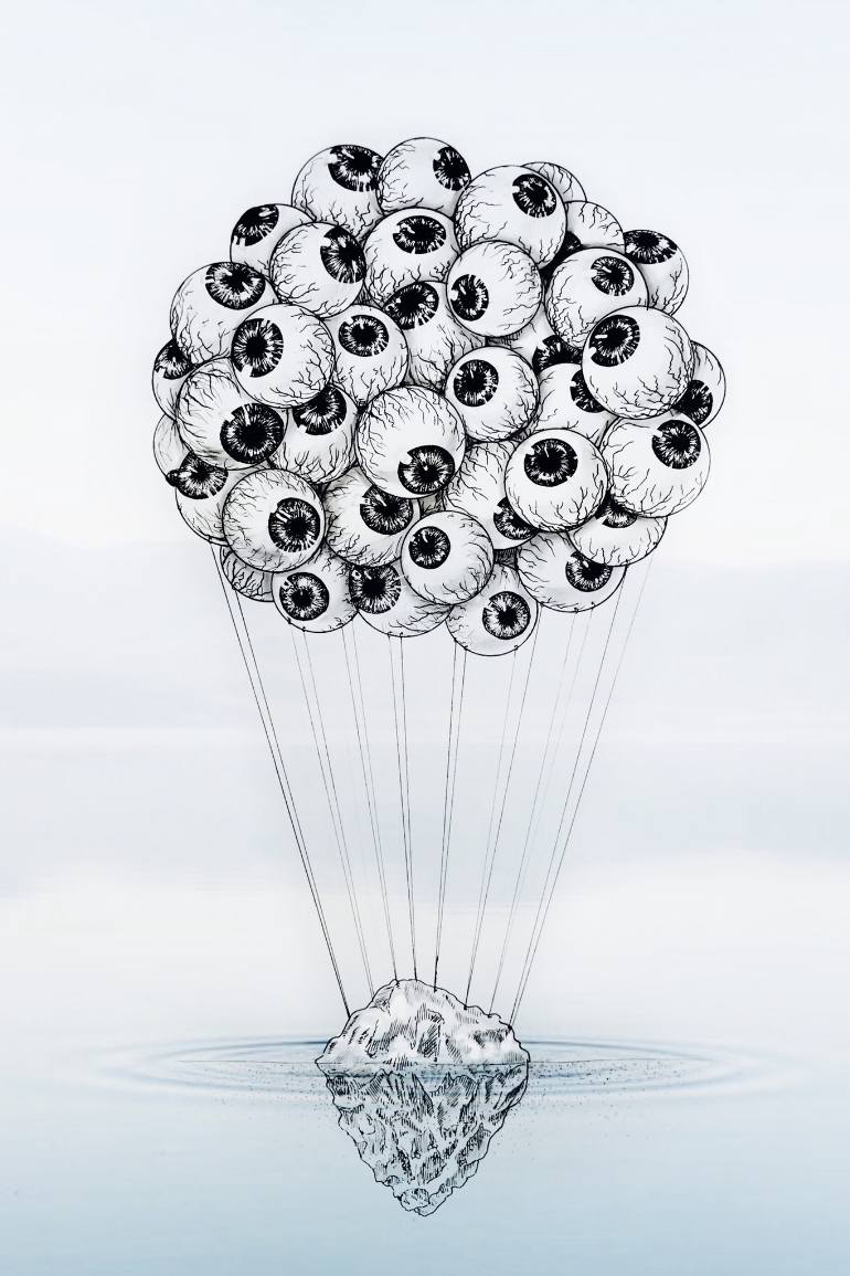 770x1155 Saatchi Art The Iceberg Effect Drawing By Maria Afanasieva