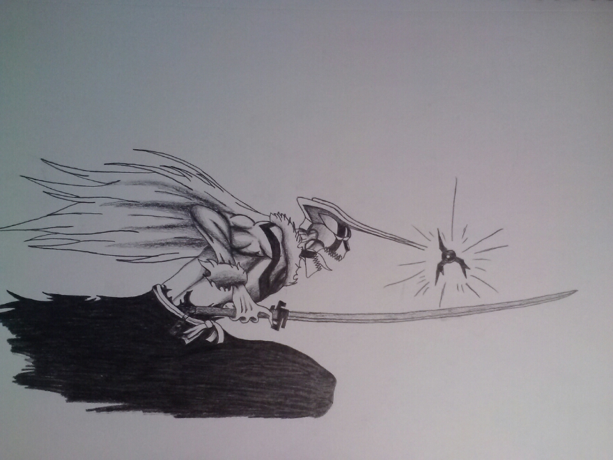 880x660 Hollow Ichigo Drawing By Disturbddragon