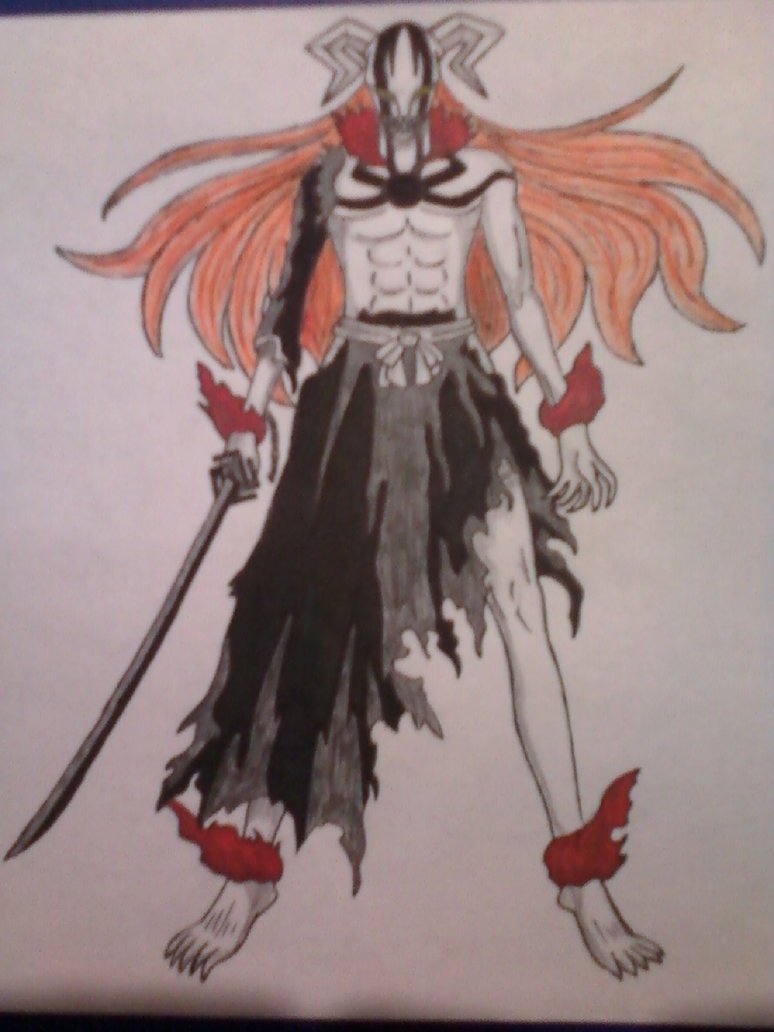 774x1032 Ichigo Full Hollow Drawing By Soulreaper919