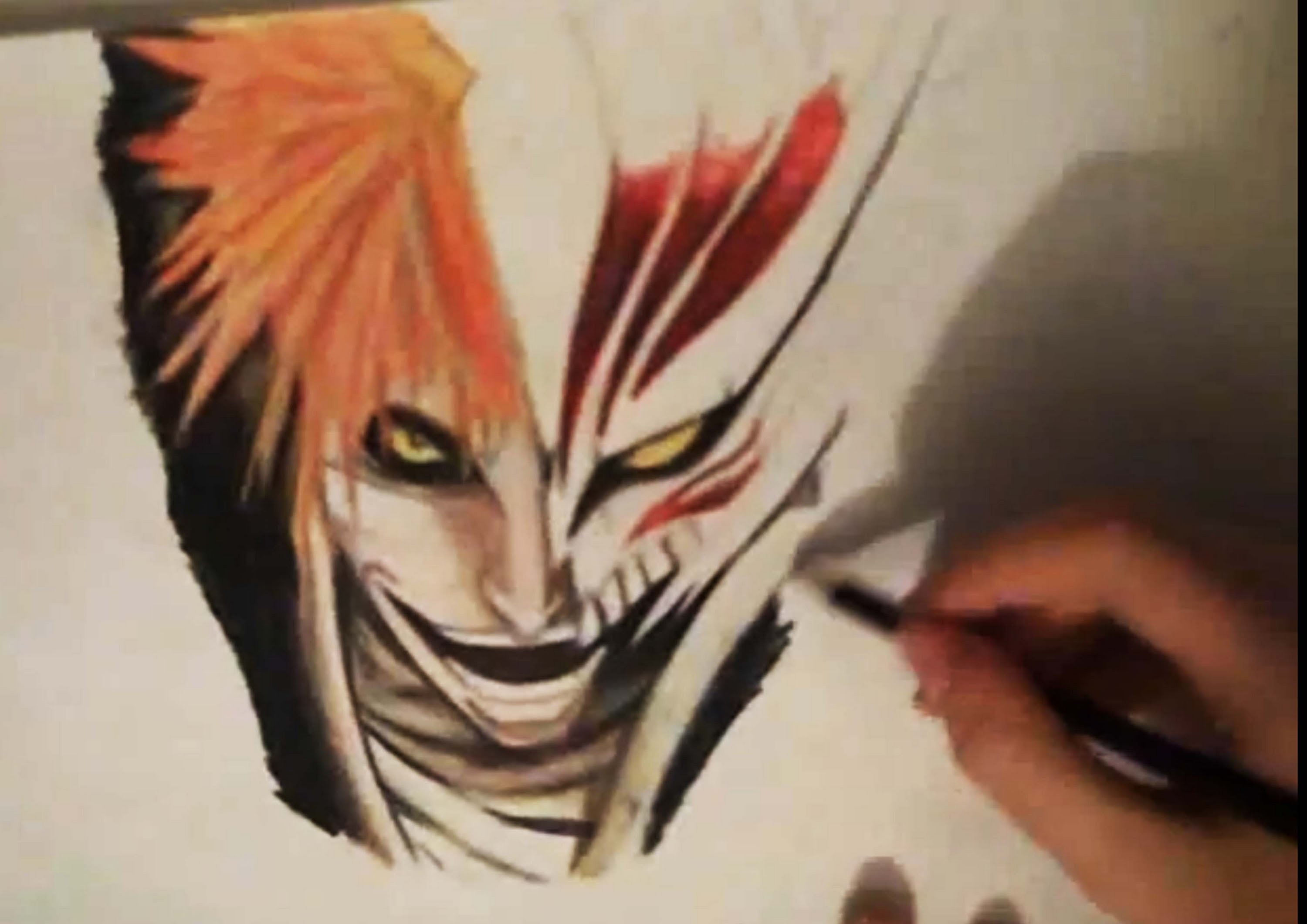 3000x2121 Drawing Hollow Ichigo