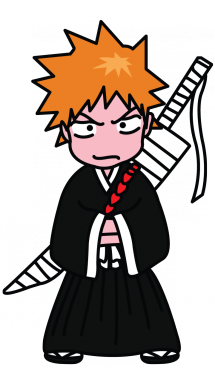 215x382 How To Draw Ichigo Kurosaki Of Bleach, Manga, Easy Step By Step