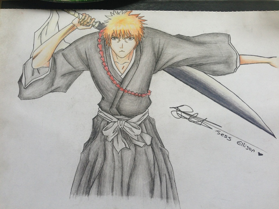 960x720 Ichigo Kurosaki Drawing By Luciferh0