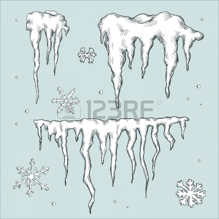 450x450 Set Of Cartoon Icicles Royalty Free Cliparts, Vectors, And Stock