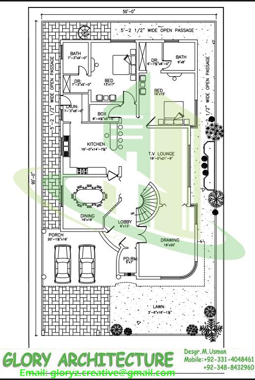 516x768 Drawings Map Naksha 3d Design House Elevation Plan E 17islamabad