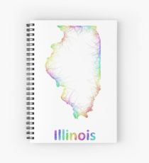 210x230 Illinois Drawing Spiral Notebooks Redbubble