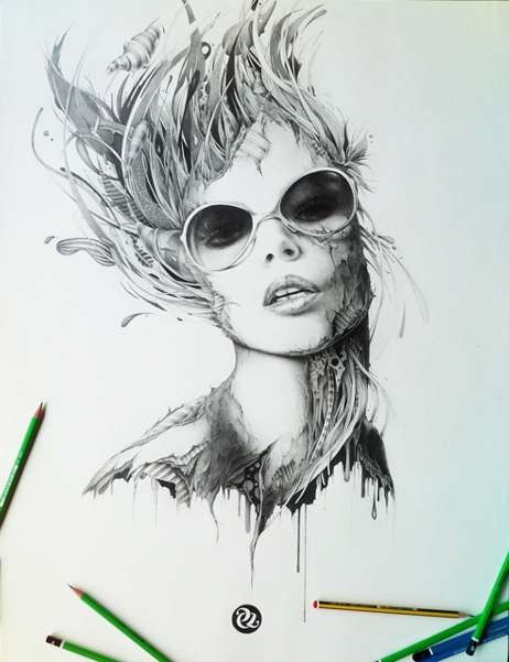 462x601 45 Surreal Pencil Drawings And Illustrations