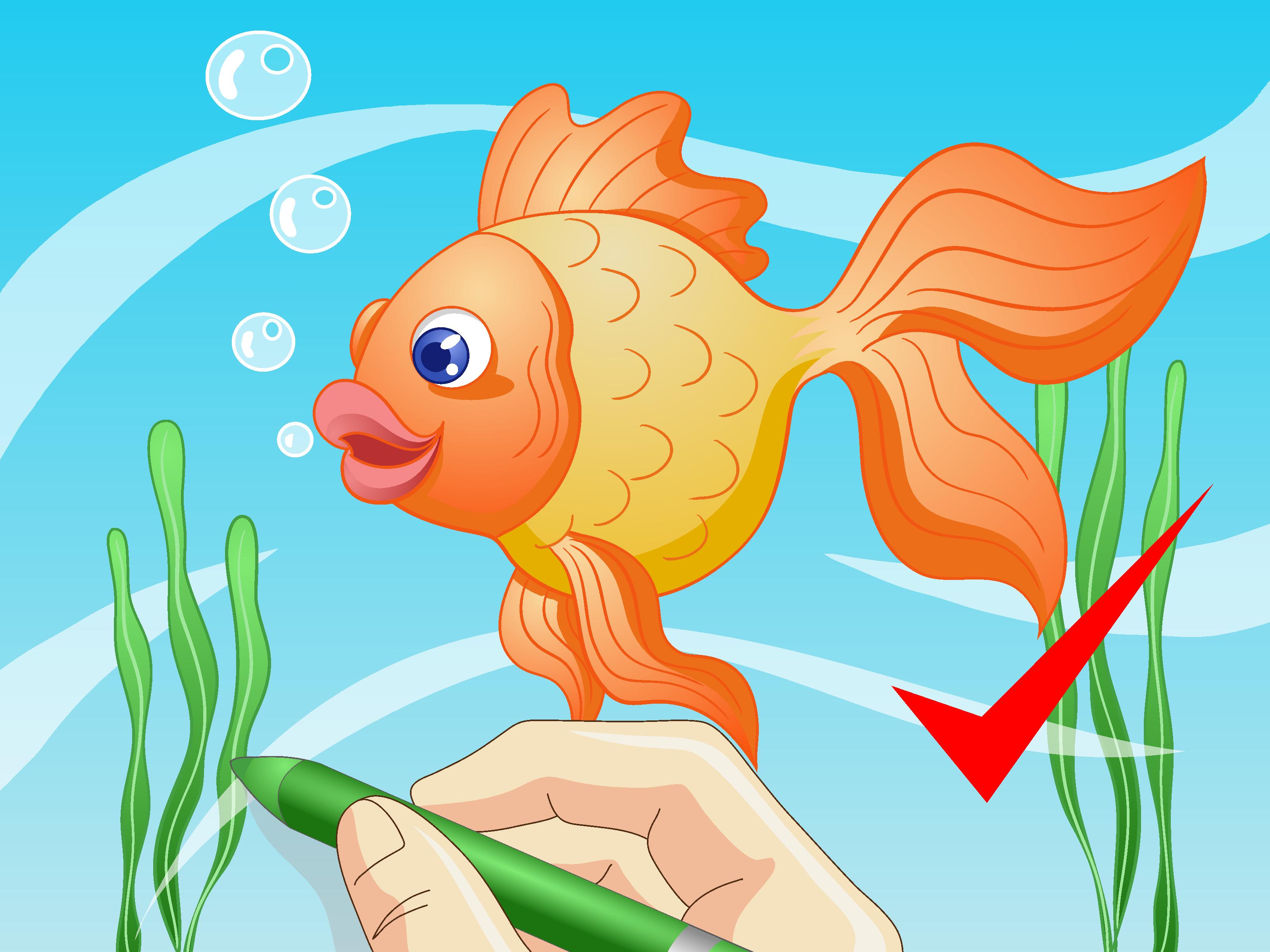 3200x2400 How To Draw A Cartoon Fish 8 Steps (With Pictures)