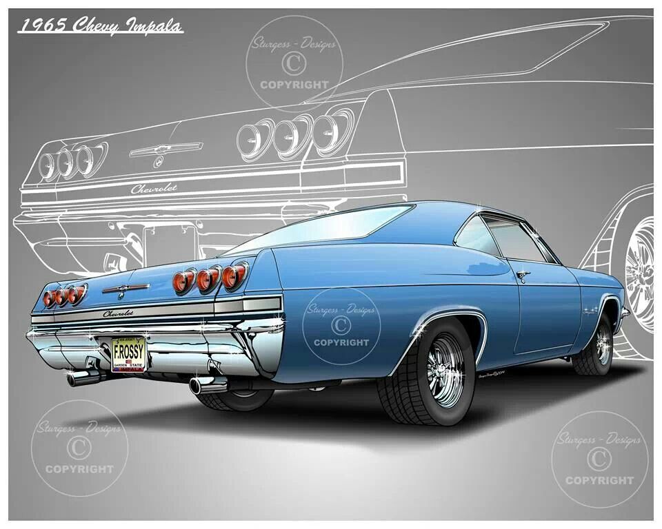 960x768 1965 Impala Car Drawings Car Drawings And Cars
