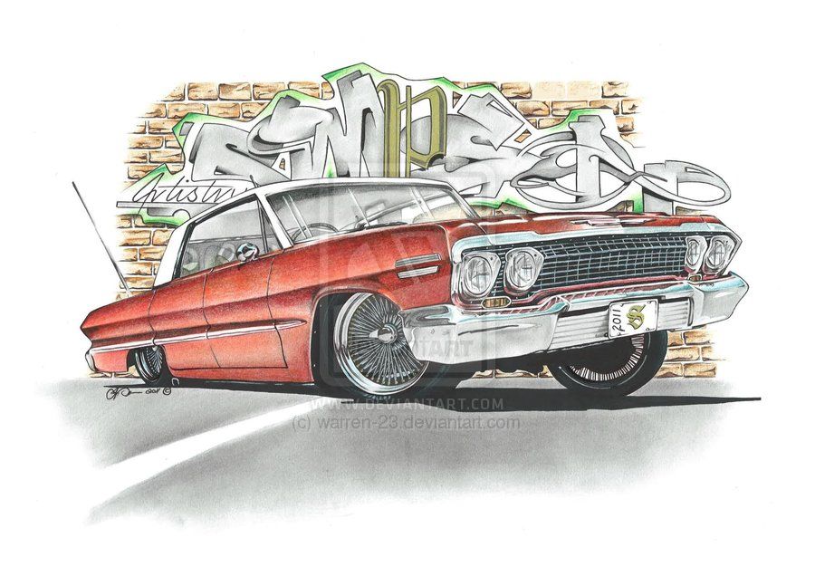 900x636 Chevy Impala By Simpsonartistry On Art Work