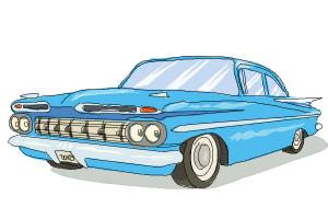 300x200 How To Draw A Chevrolet Impala