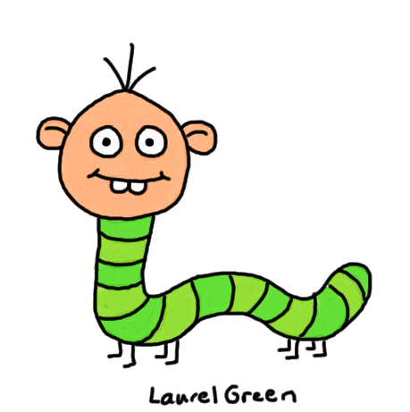 459x461 Larry Is The World's Worst Inchworm
