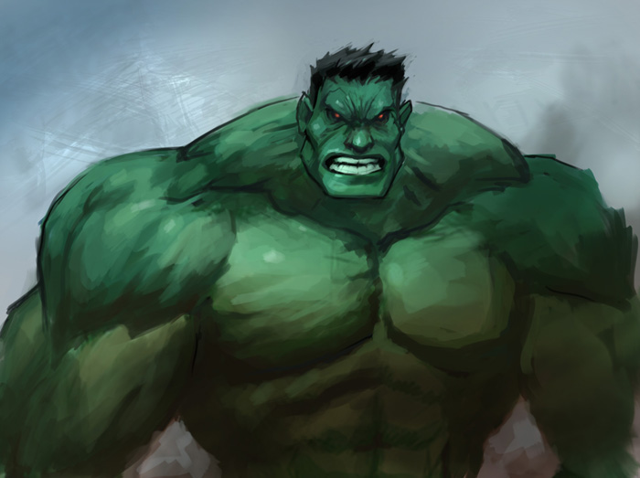 700x523 Digital Painting Tutorial Hulk
