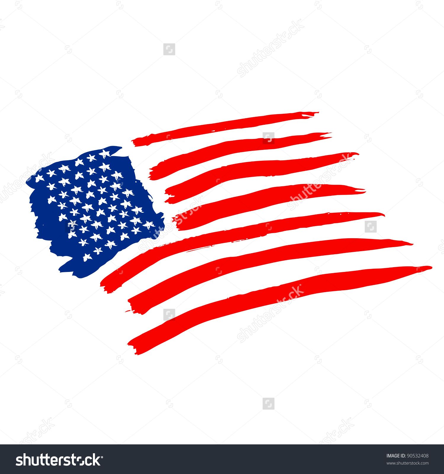 1500x1600 American Vector Flag Independence Day Drawing Watercolor 4th