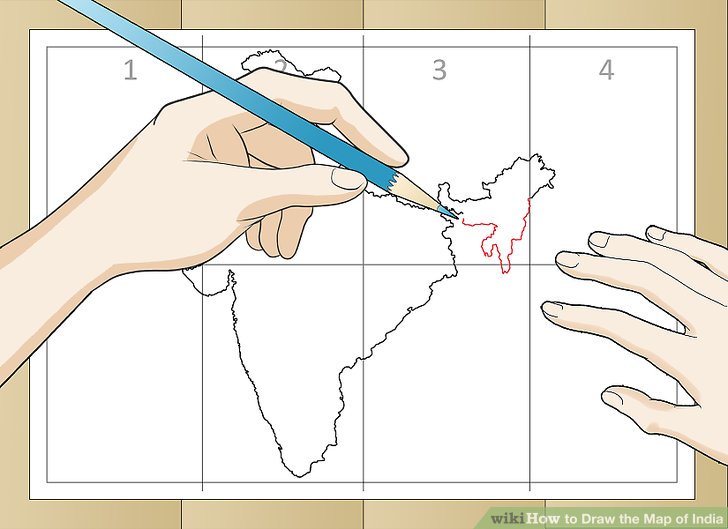 728x529 How To Draw The Map Of India (With Pictures)