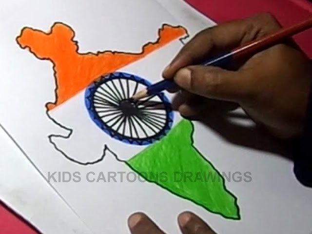 640x480 How To Draw Indian Flag Detailed Color Drawing Step By Step For Kids