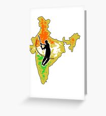 210x230 India Map Drawing Greeting Cards Redbubble