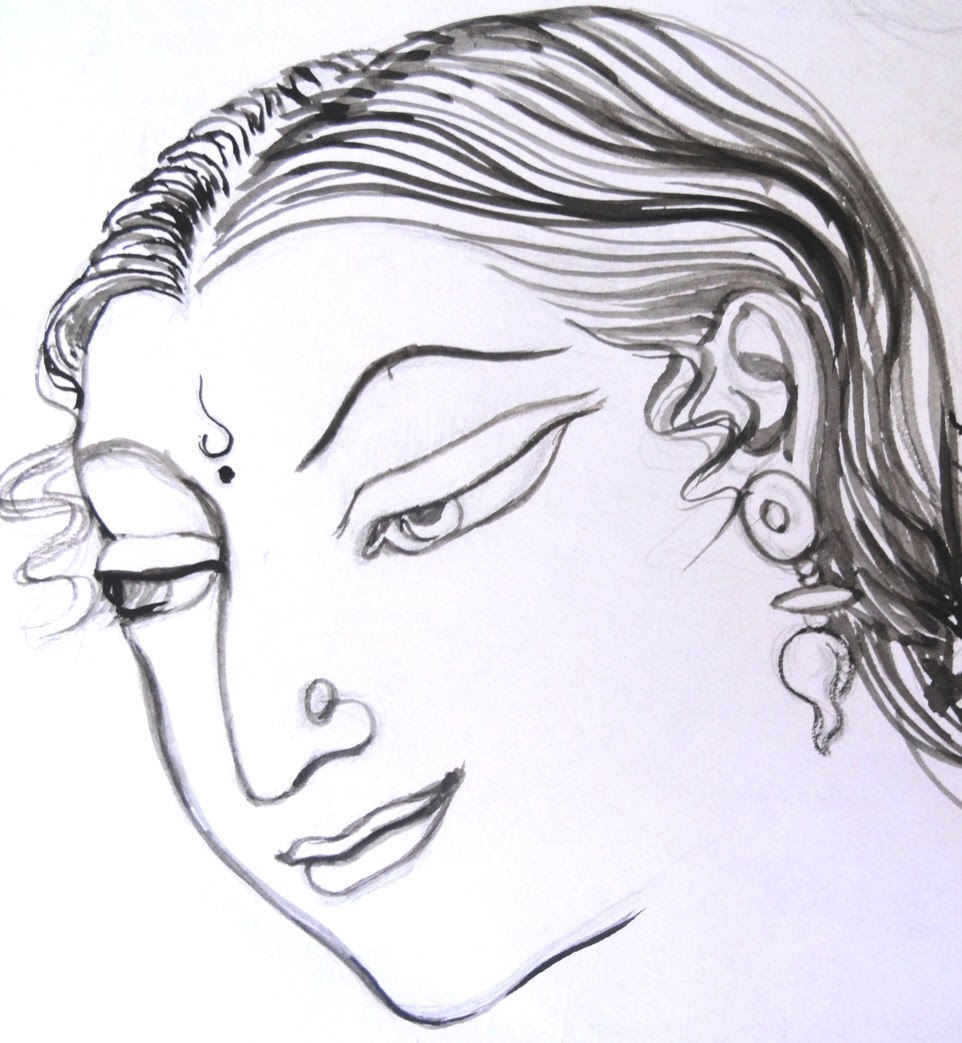 Indian Face Drawing at GetDrawings | Free download