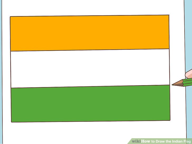 728x546 How To Draw The Indian Flag 7 Steps (With Pictures)