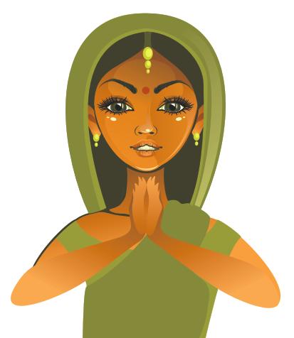 413x476 Drawing An Indian Girl In Vector Step By Step In Coreldraw