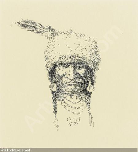 450x496 Indian Head Drawing Sold By Heritage Auctions, Dallas, On Saturday