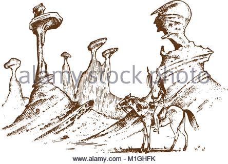 444x320 National American Indian Riding Horse With Spear In Hand