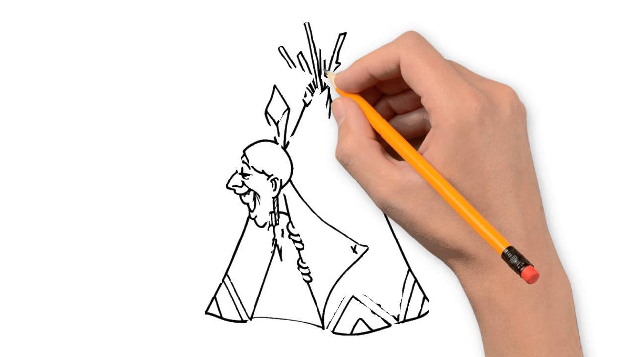 1280x720 The Indians Pencil Things To Draw Step By Step