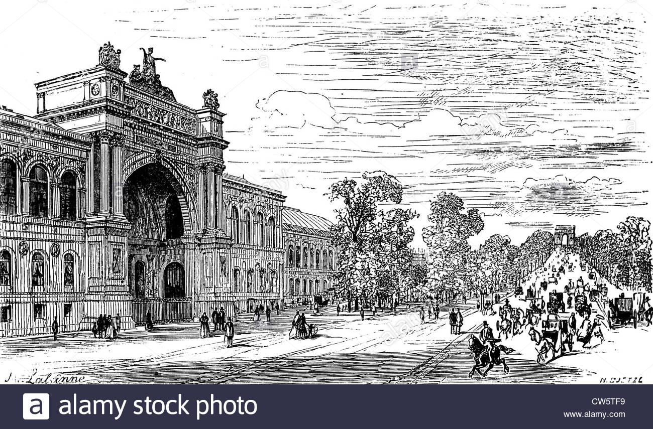 1300x855 Paris. The Palace Of Industry And The Avenue Des Champs